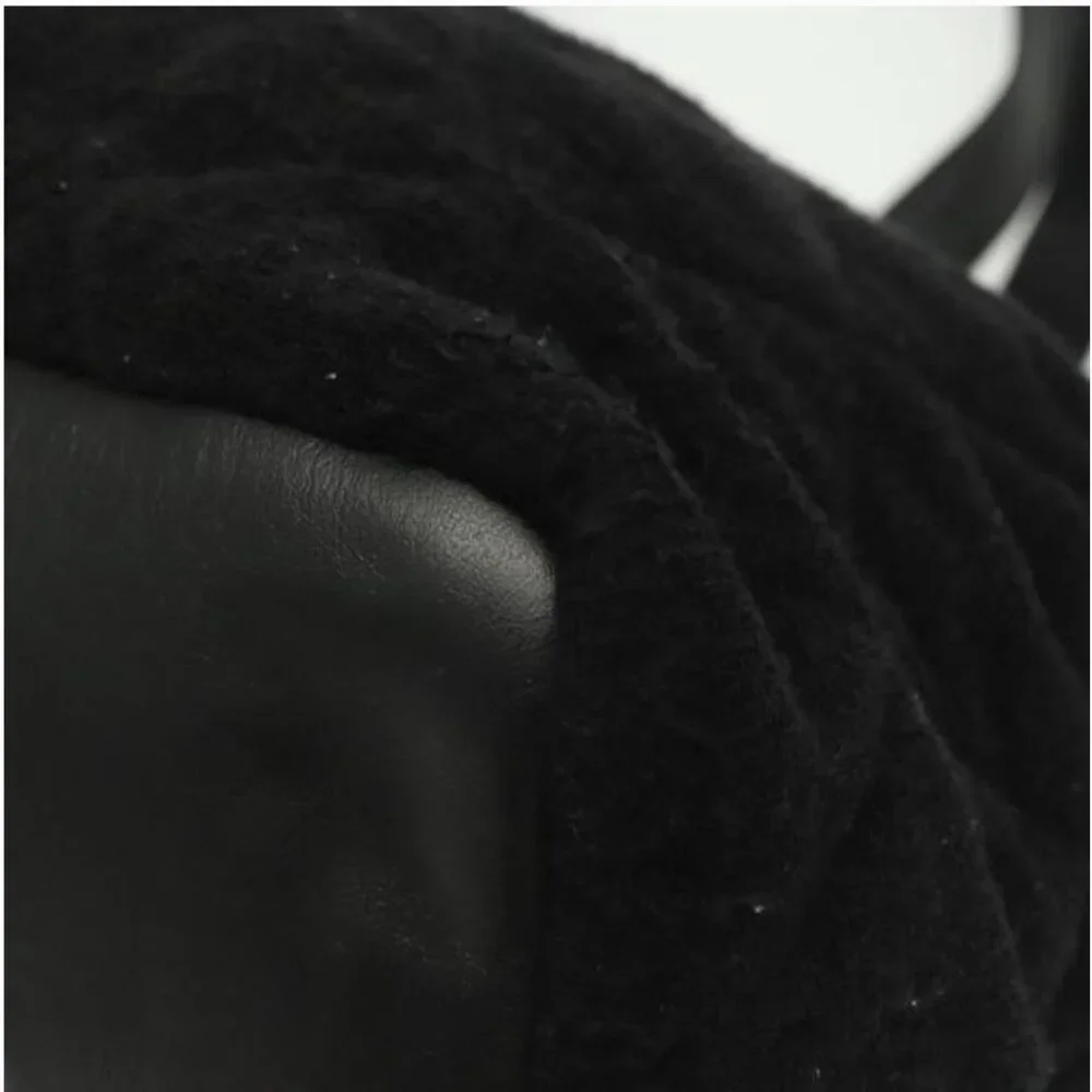 Chanel Tote Bag Pile Black Auth